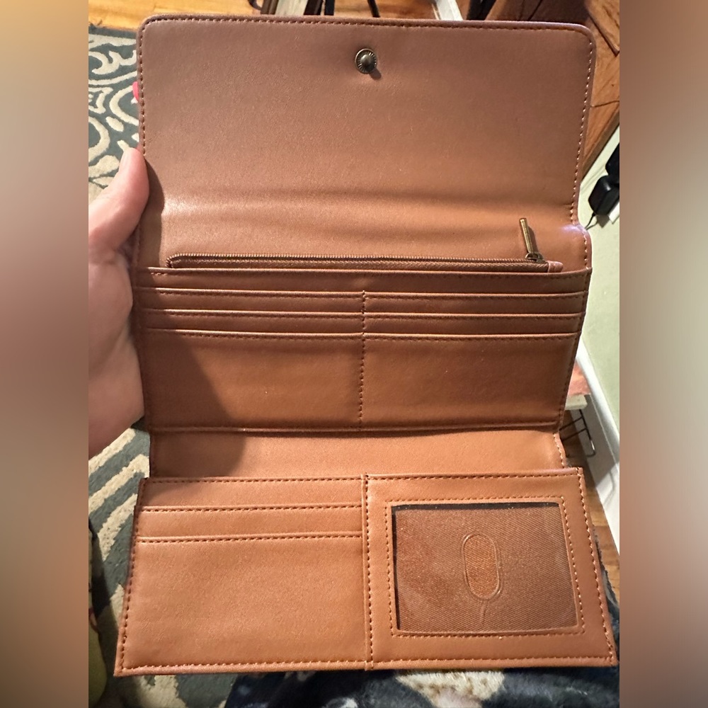 Universal Thread Brown Trifold Wallet - image 2